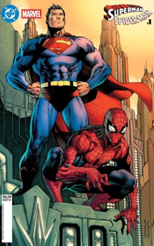 DC Marvel Superman Spider-Man #1 (one shot) cvr B Jim Lee card stock var