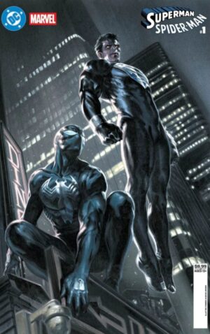 DC Marvel Superman Spider-Man #1 (one shot) cvr G Gabriele Dell Otto Superman Black & Spider-Man Black card stock var