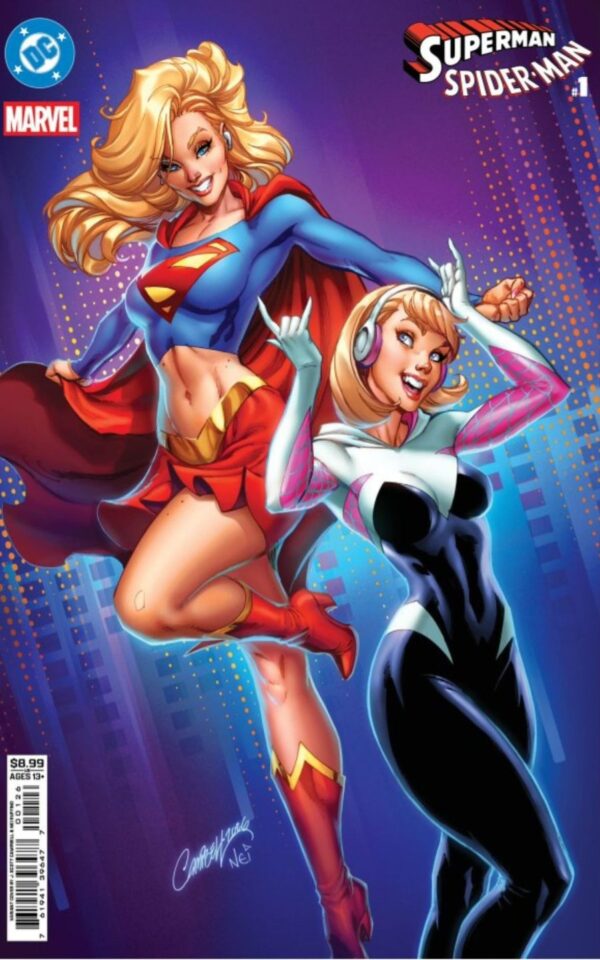 DC MARVEL SUPERMAN SPIDER-MAN #1 (ONE SHOT) CVR N J SCOTT CAMPBELL CARD STOCK VAR