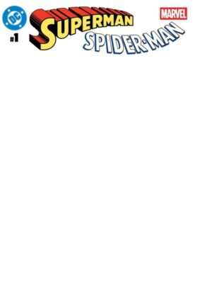 DC Marvel Superman Spider-Man #1 (one shot) cvr Z Blank card stock var