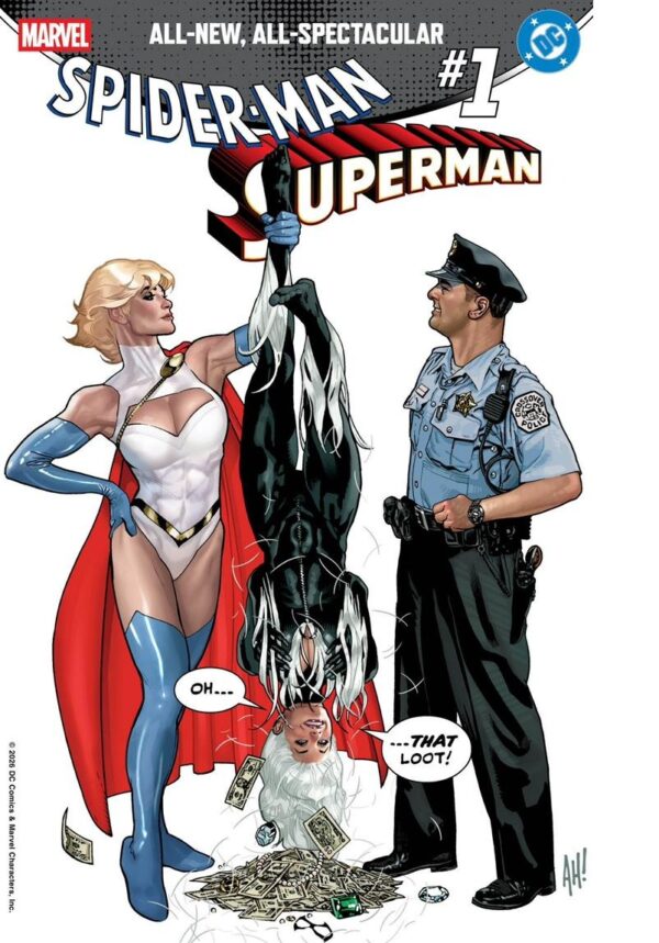 MARVEL/DC SPIDER-MAN/SUPERMAN #1 ADAM HUGHES VARIANT