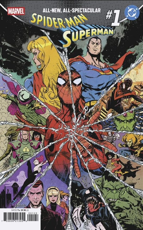 MARVEL/DC SPIDER-MAN/SUPERMAN #1 SANFORD GREENE HOMAGE VARIANT