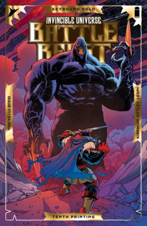INVINCIBLE UNIVERSE BATTLE BEAST #1 10TH PTG CVR B RYAN OTTLEY & ANNALISA LEONI EMBOSS & GOLD FOIL VAR INVINCIBLE UNIVERSE BATTLE BEAST #1 10TH PTG CVR B RYAN OTTLEY & ANNALISA LEONI EMBOSS & GOLD FOIL VAR