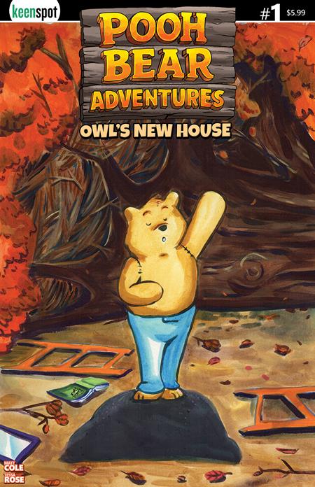 POOH BEAR ADVENTURES OWLS NEW HOUSE #1 (ONE SHOT) CVR B TESSA ROSE POOH RAISES PAW VAR POOH BEAR ADVENTURES OWLS NEW HOUSE #1 (ONE SHOT) CVR B TESSA ROSE POOH RAISES PAW VAR