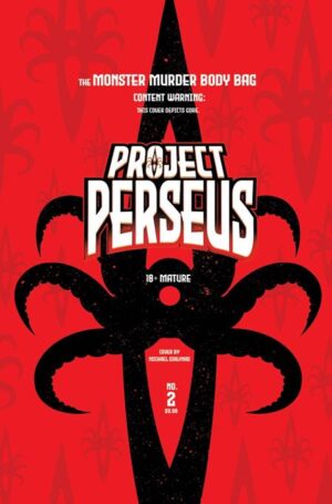 PROJECT PERSEUS #2 CVR F MICHAEL DIALYNAS MONSTER MURDER BODY BAG FULL ART VAR PROJECT PERSEUS #2 CVR F MICHAEL DIALYNAS MONSTER MURDER BODY BAG FULL ART VAR