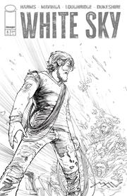 WHITE SKY #6 CVR C JP MAVINGA B&W VAR (MR) WHITE SKY #6 CVR C JP MAVINGA B&W VAR (MR)