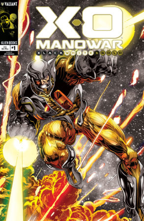 X-O Manowar Black, White & Gold #1 Variant B (Quesada Black, White & Gold Variant) X-O Manowar: Black, White & Gold #1 Variant B (Quesada Black, White & Gold Variant)