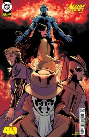 ACTION COMICS #1104 CVR D MAHMUD ASRAR WATCHMEN 40TH ANNIVERSARY CARD STOCK VAR ACTION COMICS #1104 CVR D MAHMUD ASRAR WATCHMEN 40TH ANNIVERSARY CARD STOCK VAR