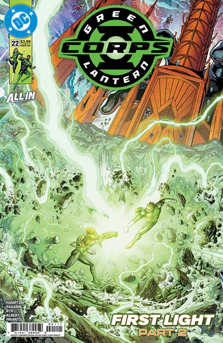 GREEN LANTERN CORPS #22 CVR A FERNANDO PASARIN & OCLAIR ALBERT CONNECTING (GREEN LANTERN FIRST LIGHT) GREEN LANTERN CORPS #22 CVR A FERNANDO PASARIN & OCLAIR ALBERT CONNECTING (GREEN LANTERN FIRST LIGHT)