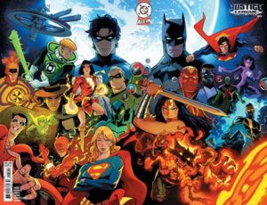 JUSTICE LEAGUE UNLIMITED #25 CVR I RAFAEL PEREZ WRAPAROUND CARD STOCK VAR