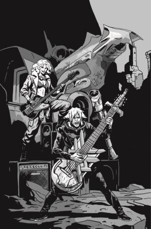 LOST FANTASY #14 CVR D EMMANUEL GERVASONI CARDSTOCK CONCERT B&W VAR