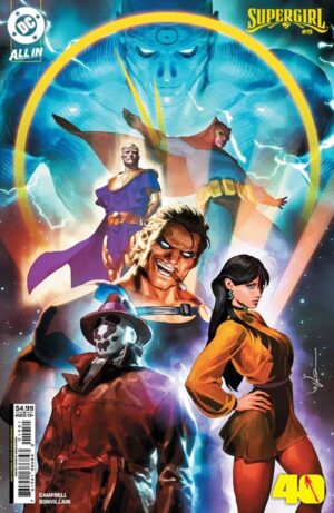 SUPERGIRL #19 CVR E GERALD PAREL WATCHMEN 40TH ANNIVERSARY CARD STOCK VAR SUPERGIRL #19 CVR E GERALD PAREL WATCHMEN 40TH ANNIVERSARY CARD STOCK VAR